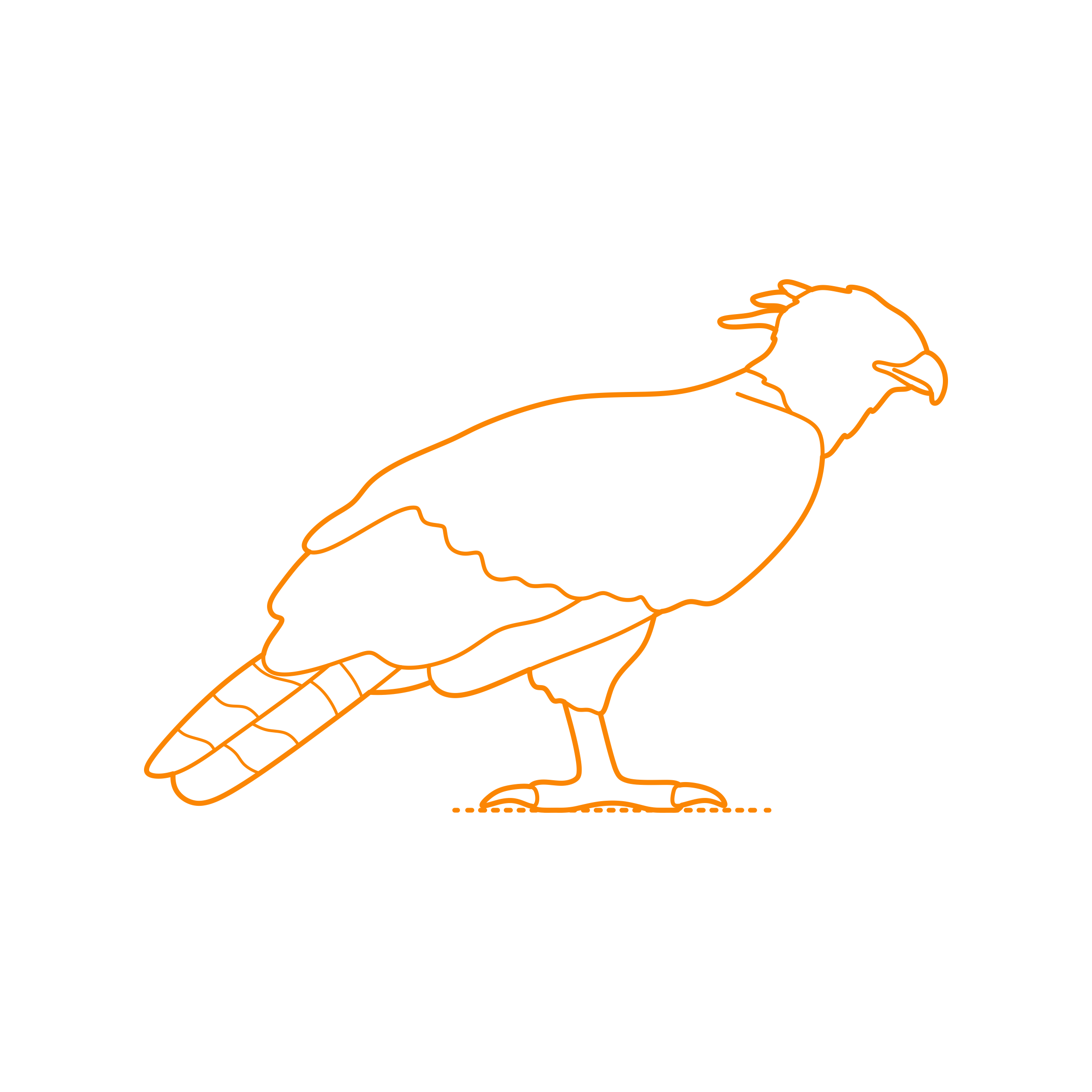 Animals Birds Of Prey Harpy Eagle Monoline Svg Vector Free Vectors